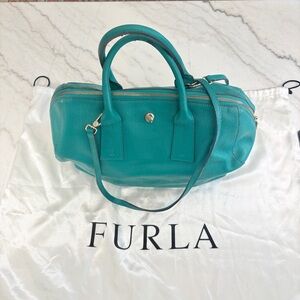 Furla Paper Moon 2 Way Leather Satchel